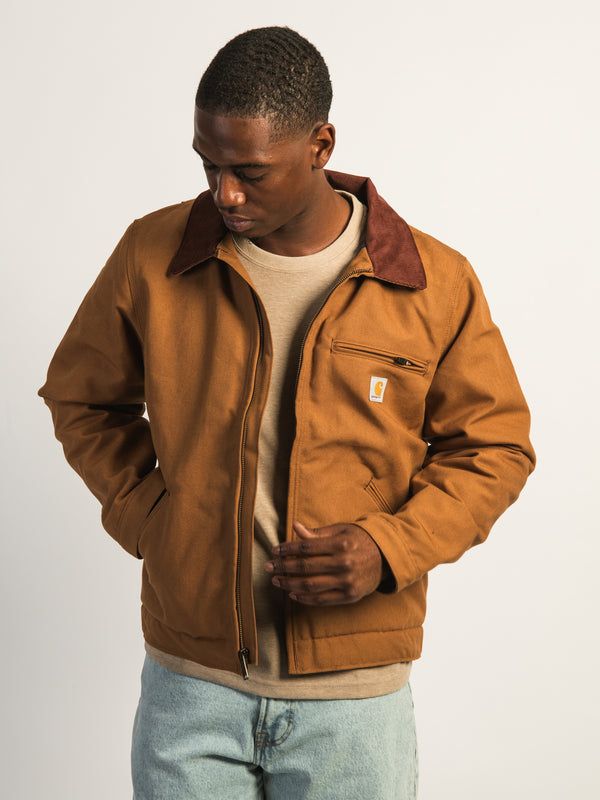 CARHARTT RELAXED FIT LINED DETRIOT JACKET - BROWN