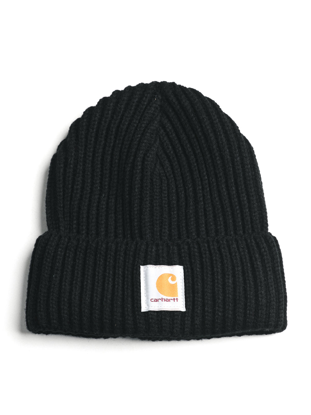 CARHARTT RIB KNIT BEANIE - BLACK - CLEARANCE