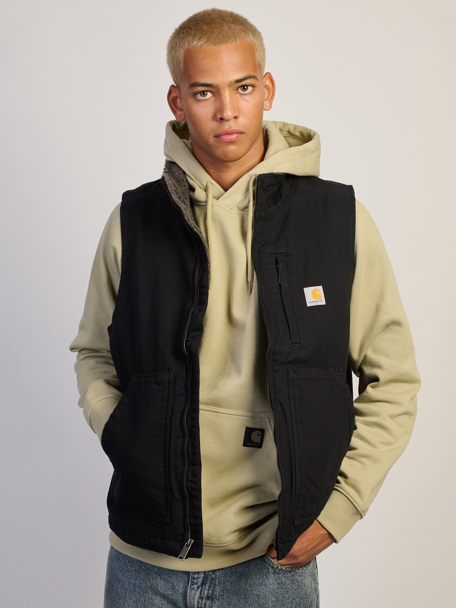 Veste doublée en sherpa Carhartt - coupe ample