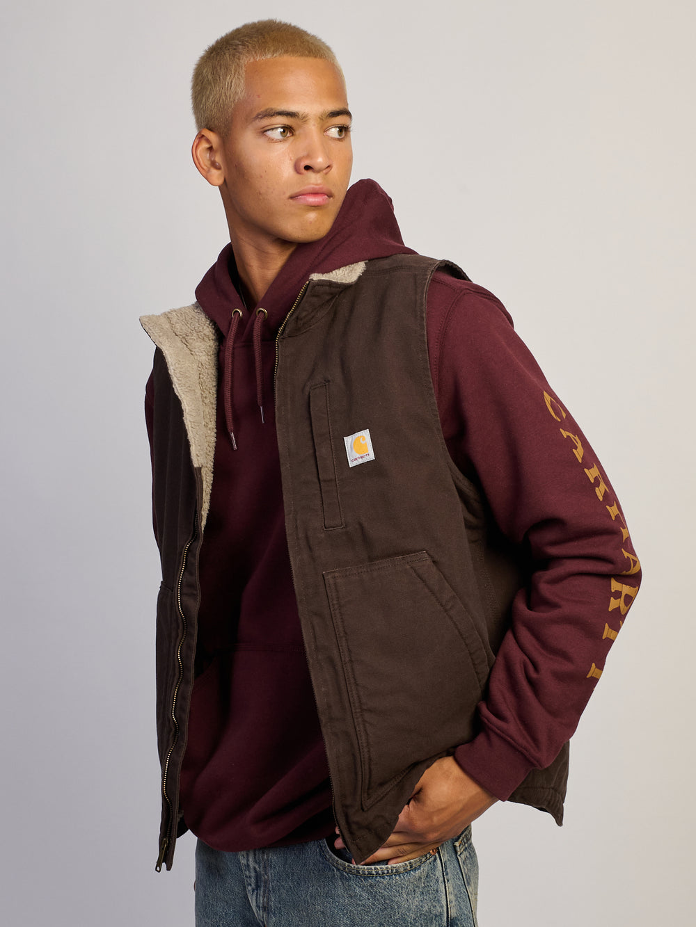 CARHARTT SHERPA LINED VEST - LOOSE FIT