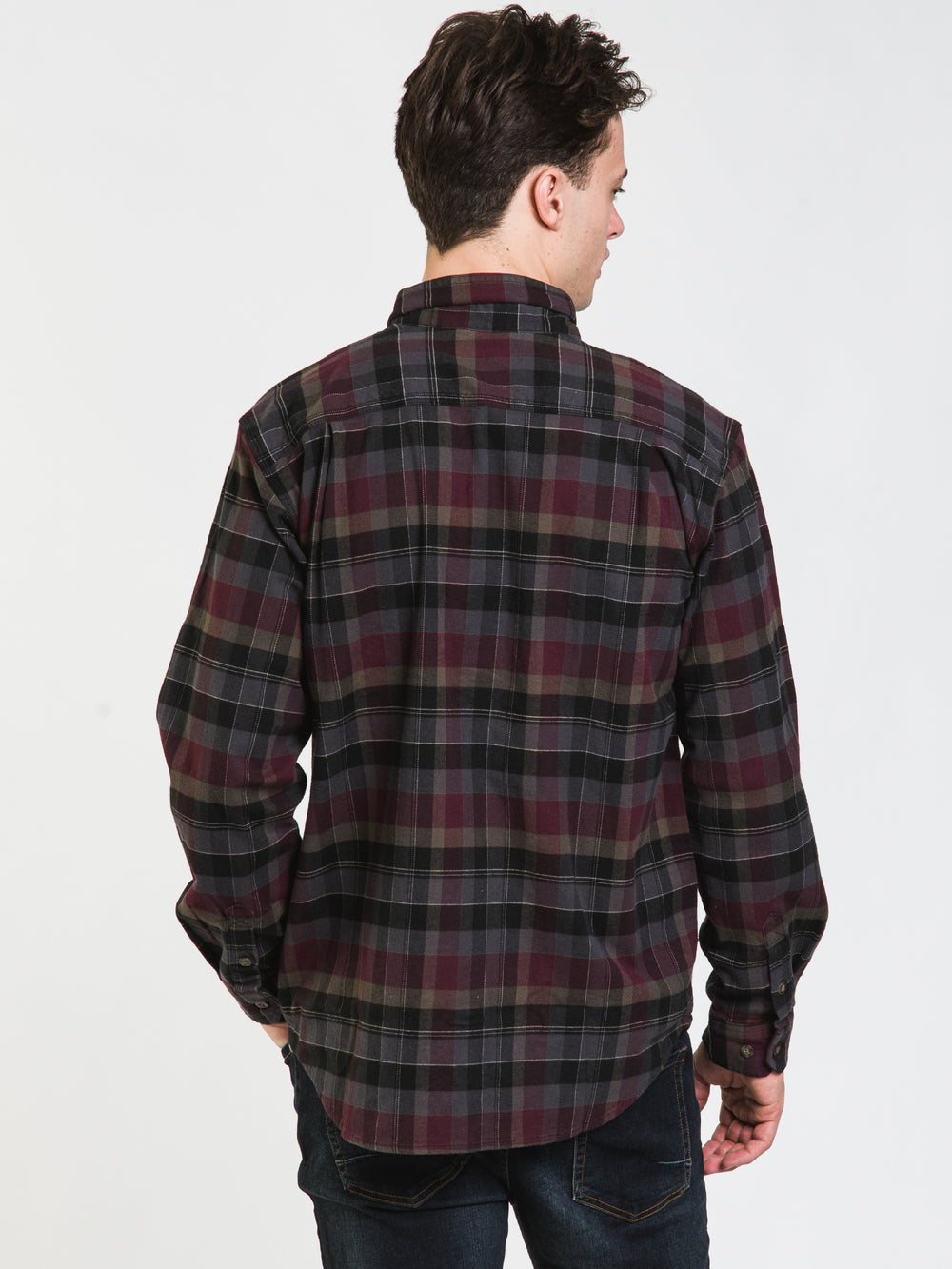 CHEMISE À MANCHES LONGUES EN FLANELLE MI-LOURDE DE CARHARTT - DÉSTOCKAGE