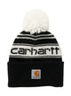 CARHARTT CARHARTT POM POM CUFFED LOGO BEANIE - CLEARANCE - Boathouse