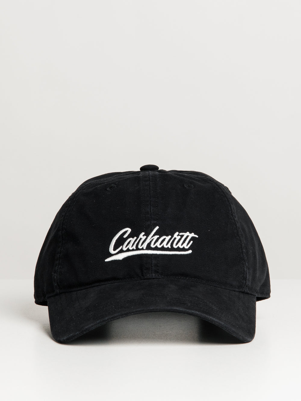 CARHARTT CANVAS SCRIPT CAP - BLACK
