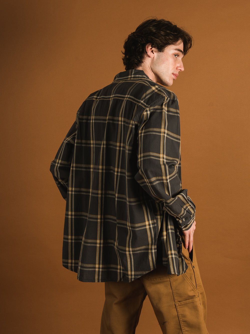 CARHARTT LOOSE FIT MIDWEIGHT LONG SLEEVE PLAID  - CLEARANCE
