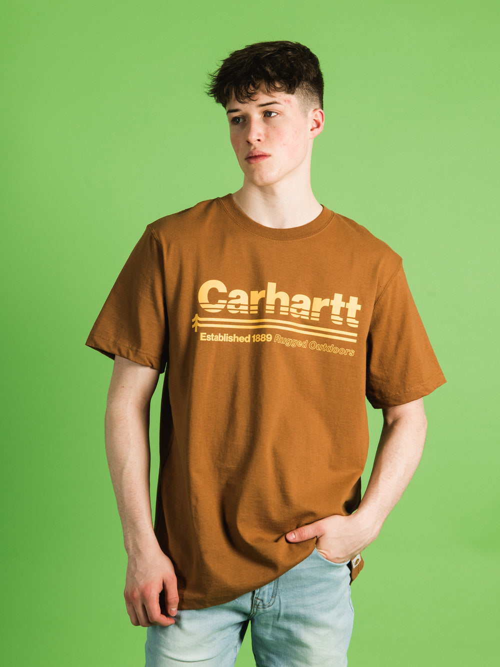 CARHARTT T-SHIRT MANCHES COURTES AMPLE POCKET LINE GRAPHIC
