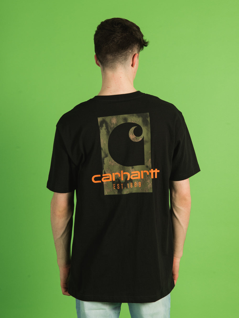 CARHARTT LOOSE FIT SHORT SLEEVE CAMO LOGO