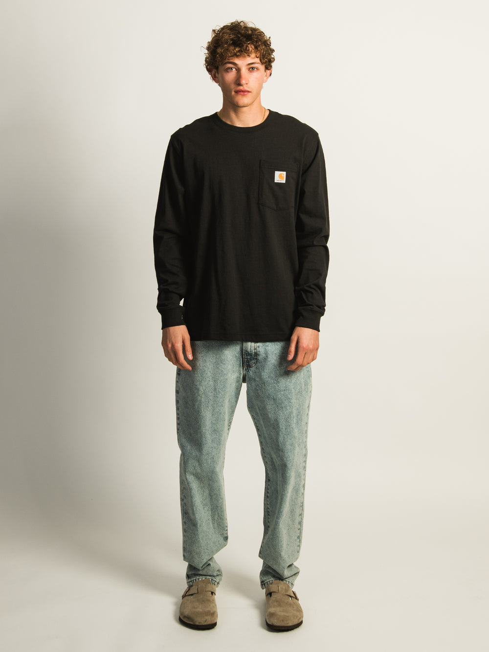 CARHARTT RELAXED LIGHTWEIGHT POCKET GRAPHIC LONG SLEEVE TEE