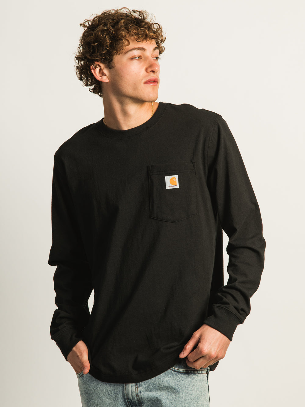 CARHARTT RELAXED LIGHTWEIGHT POCKET GRAPHIC LONG SLEEVE TEE