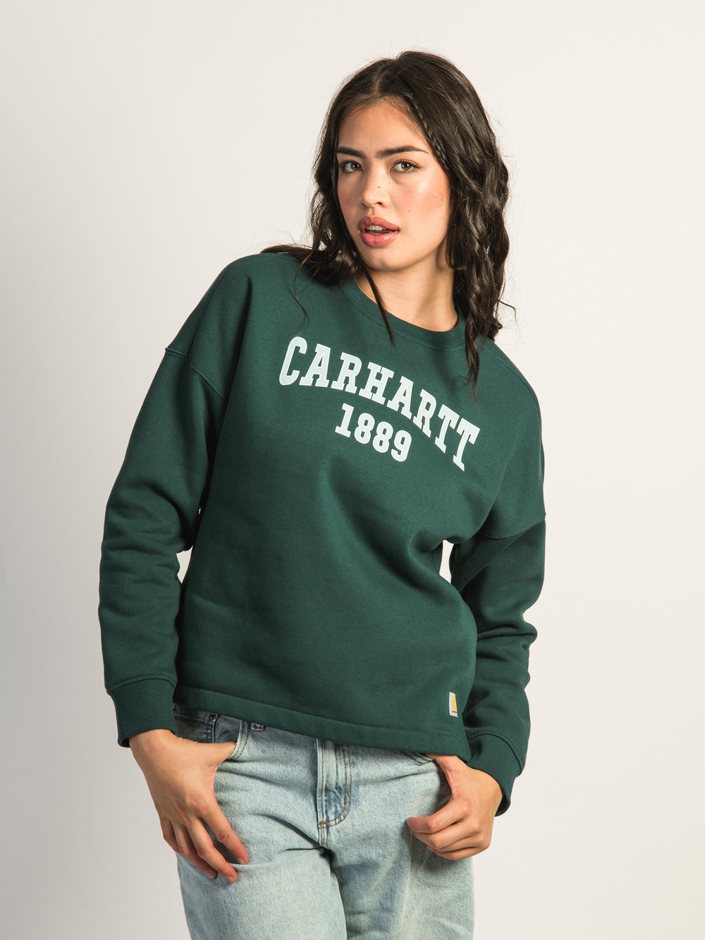 CARHARTT LOOSE FIT MIDWEIGHT GRAPHIC CREWNECK - GREEN
