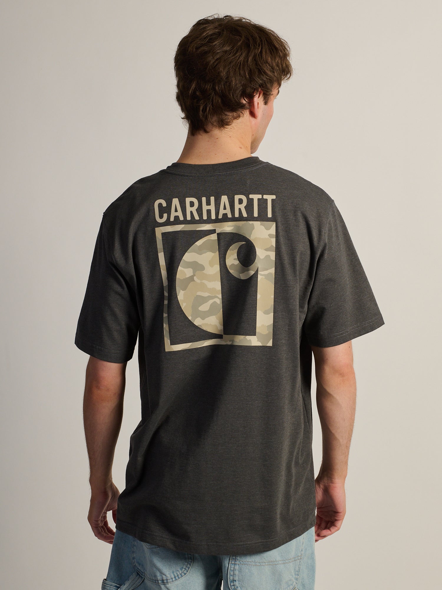 CARHARTT IRVINE RELAXED BLOCK CAMO T-SHIRT