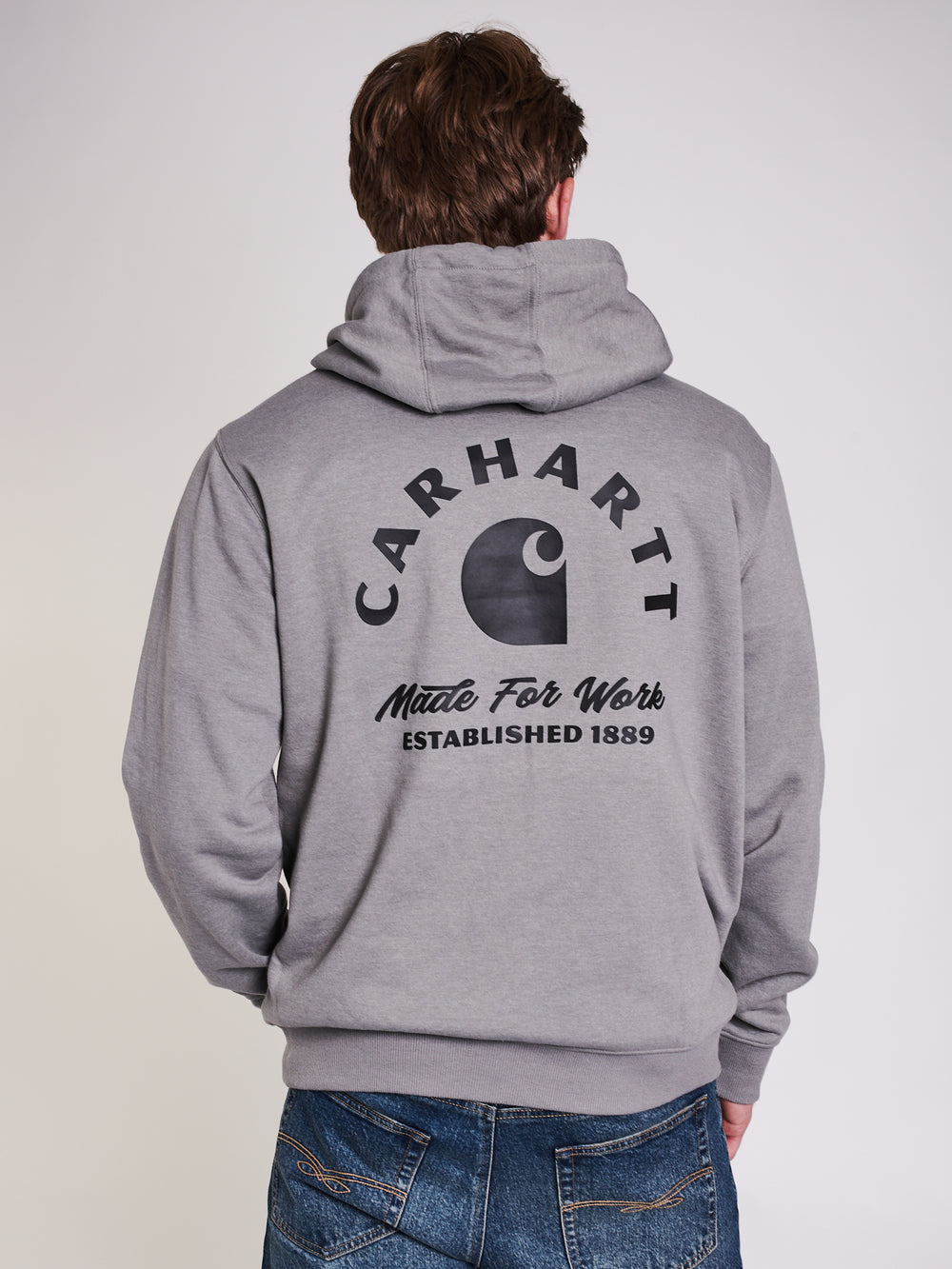 CARHARTT SAWYER WORK PULL OVER HOODIE - ASH HEATHER