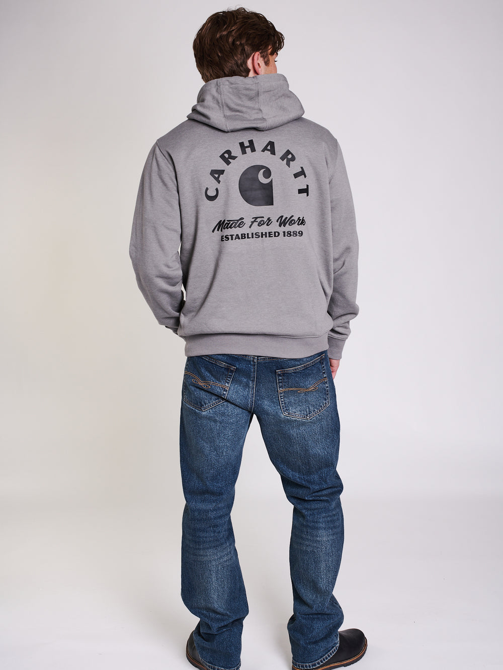 CARHARTT SAWYER WORK PULL OVER HOODIE - ASH HEATHER