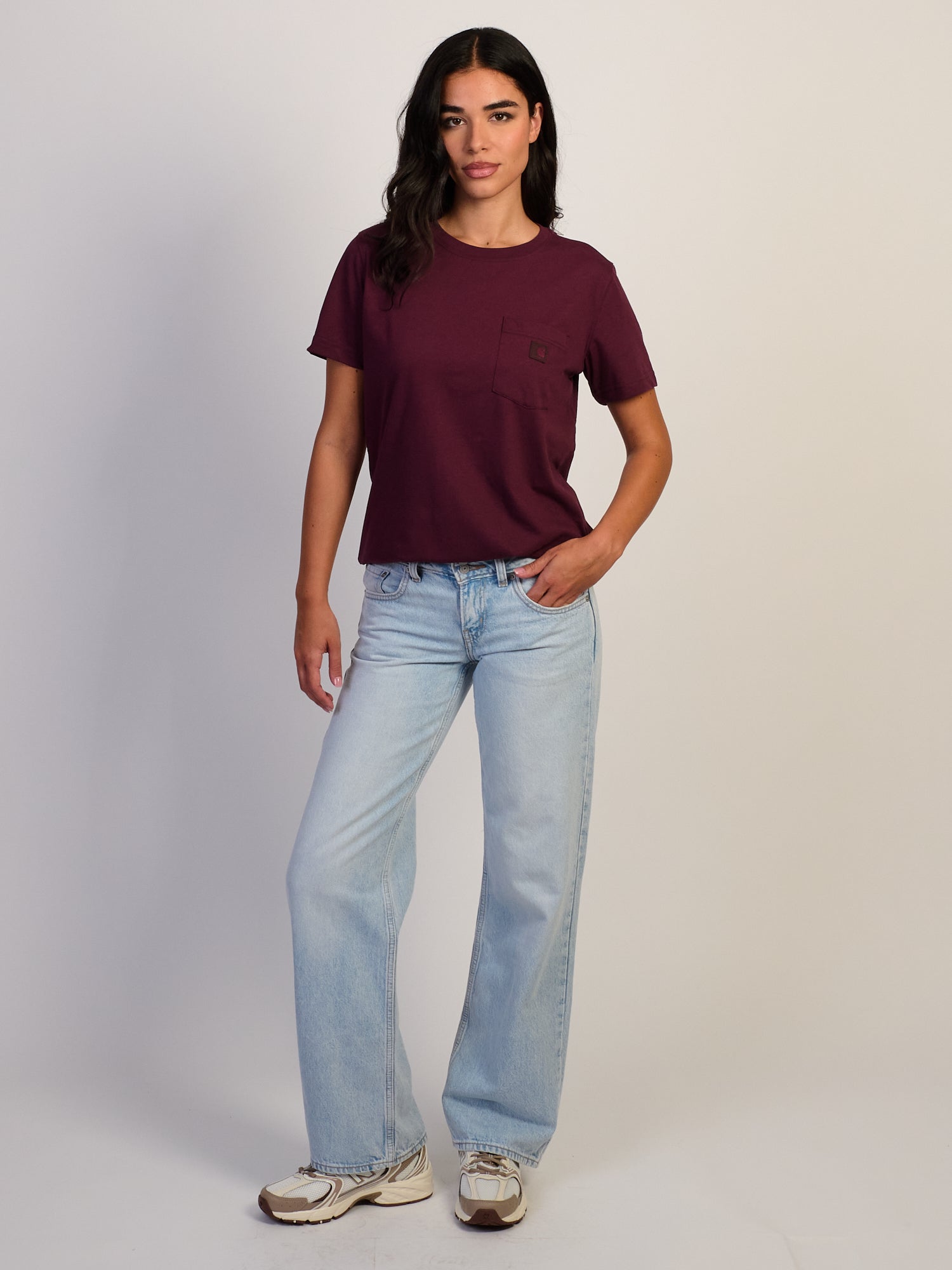 CARHARTT IRVINE RELAXED TEE - CHERRYWOOD