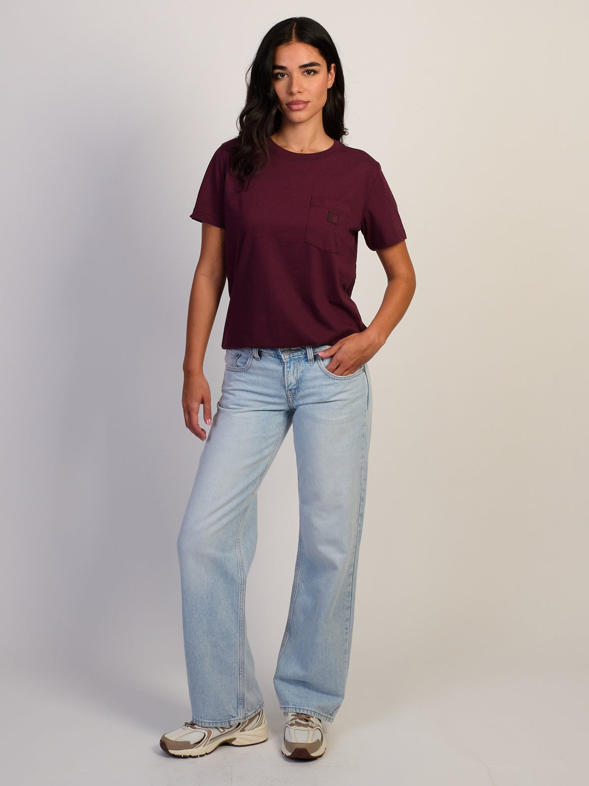 CARHARTT IRVINE RELAXED TEE - CHERRYWOOD