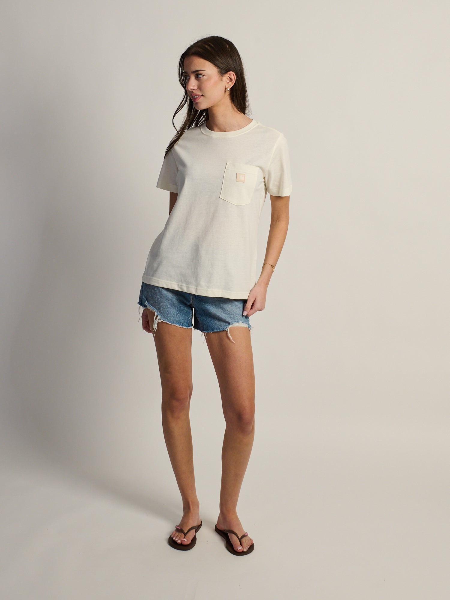 CARHARTT IRVINE RELAXED TEE - EGGSHELL