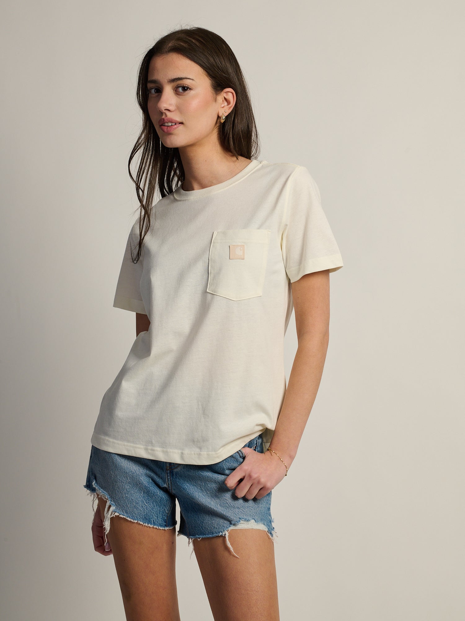 CARHARTT IRVINE RELAXED TEE - EGGSHELL
