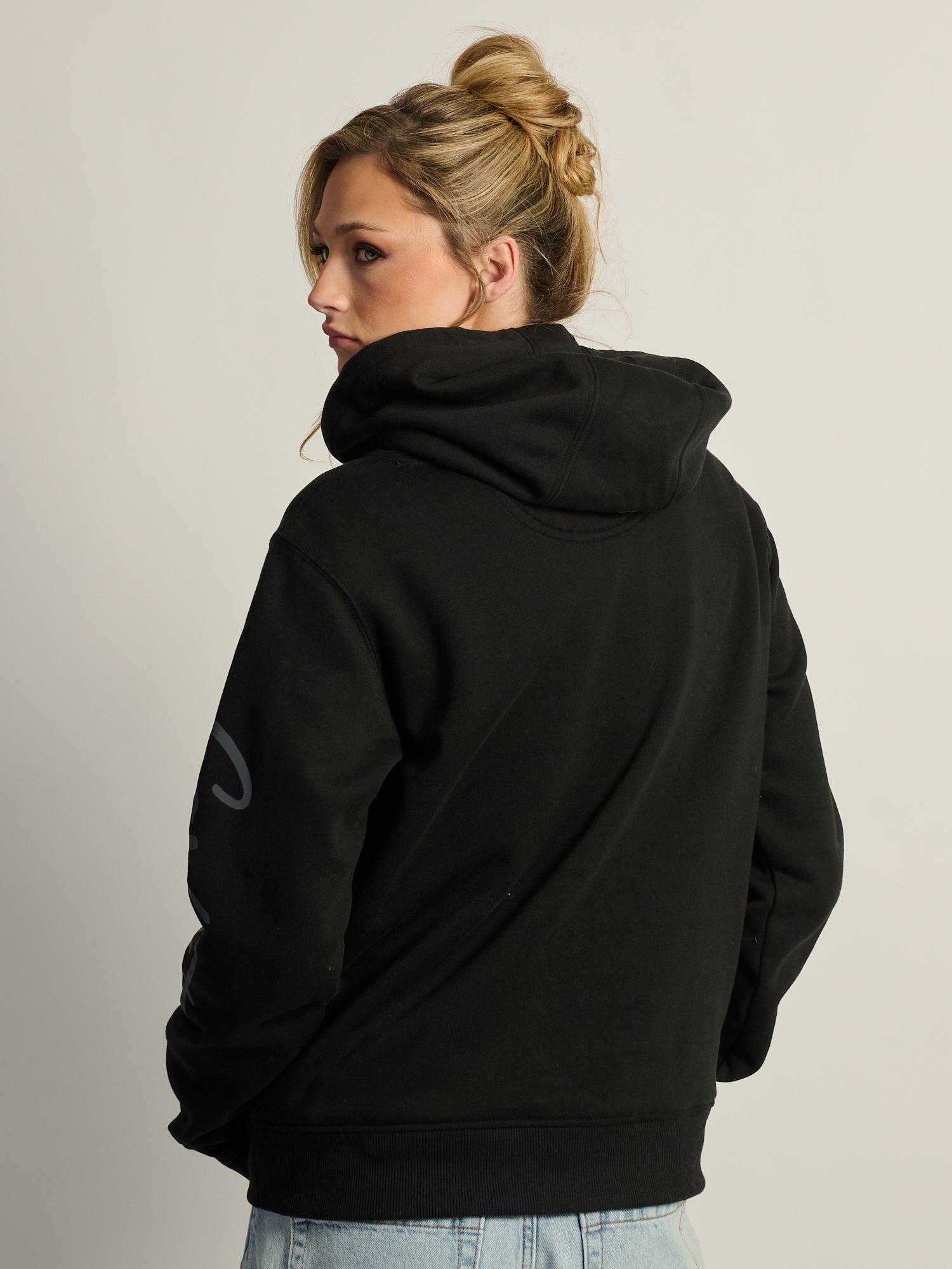 CARHARTT SAWYER SCRIPT LOGO SWEATER - BLACK