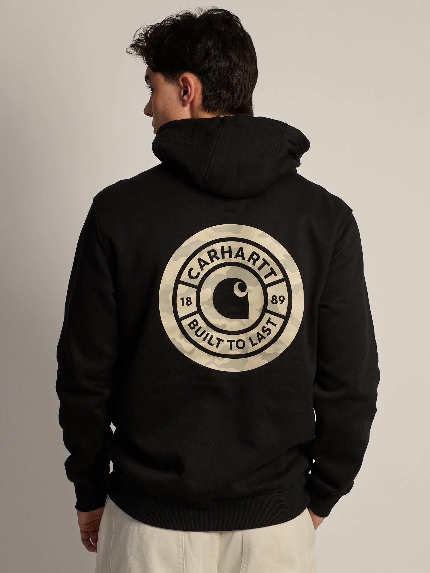 CARHARTT SAWYER CAMO SWEATER - BLACK