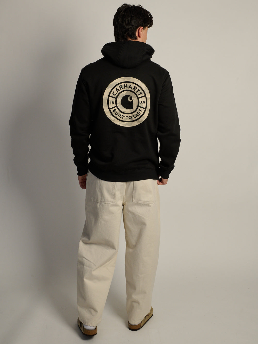 CARHARTT SAWYER CAMO SWEATER - BLACK
