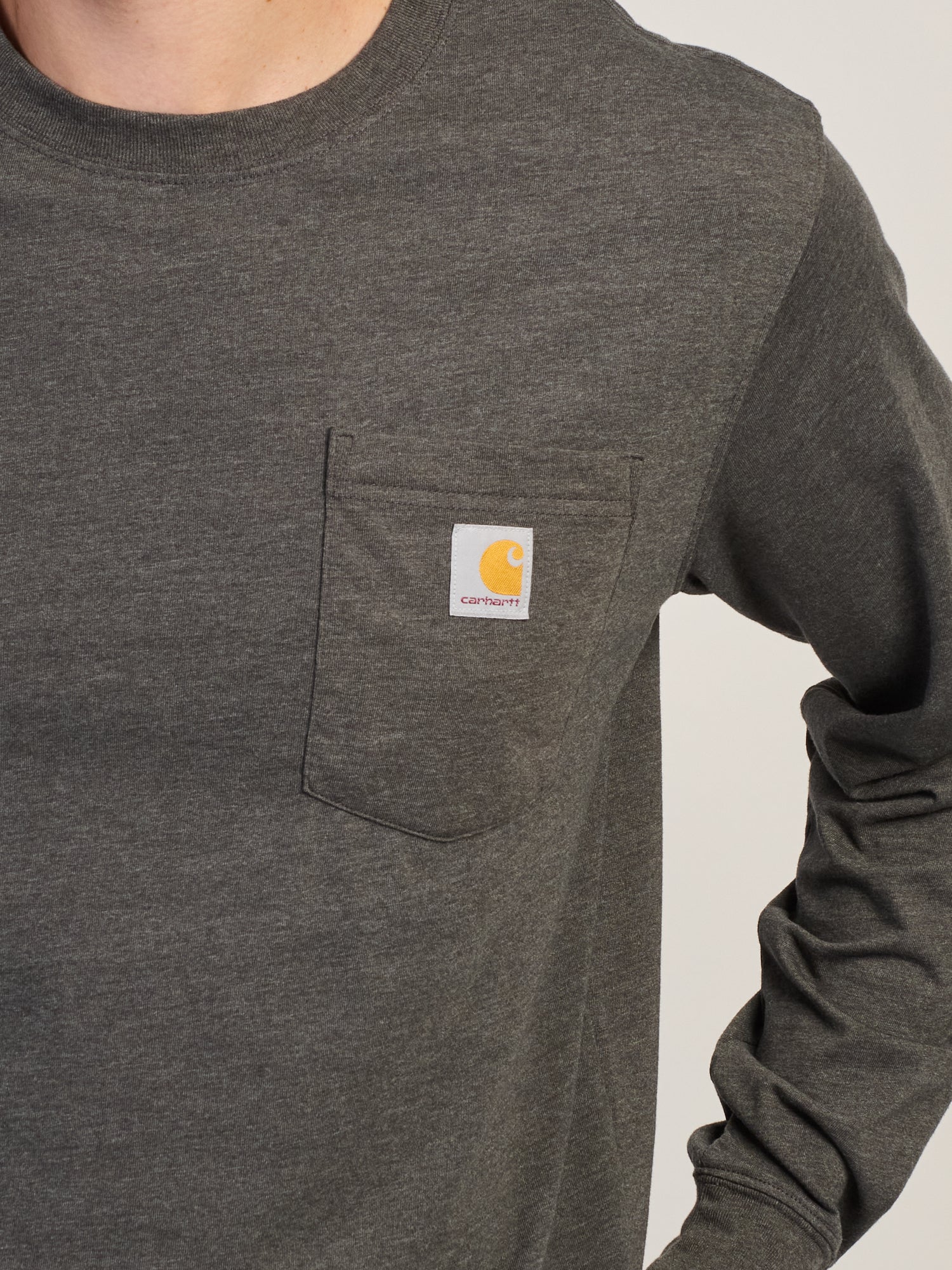 CARHARTT IRVINE RELAXED TOUGH C LONG SLEEVE TEE - CHARCOAL NAVY