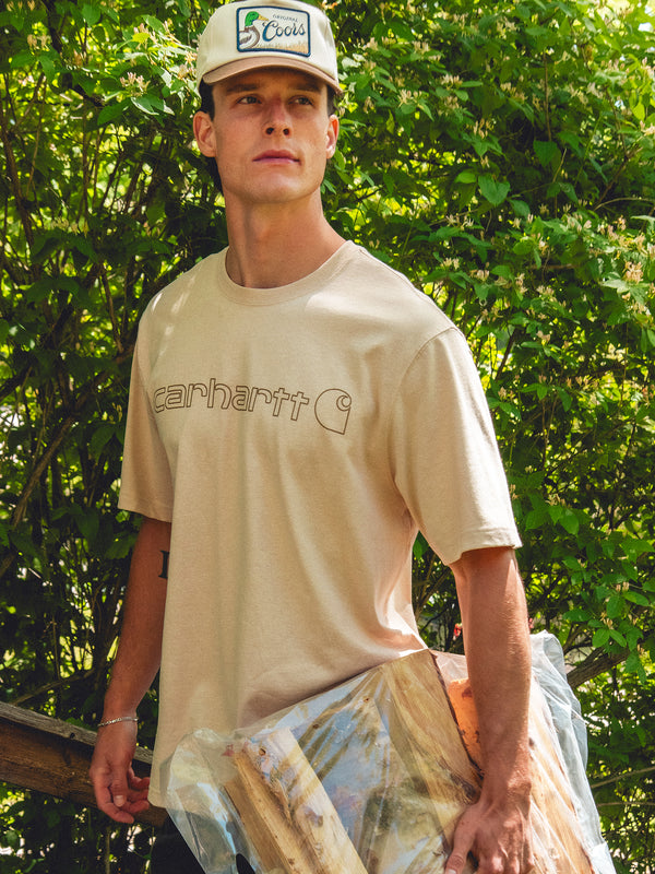 CARHARTT HEAVYWEIGHT SHORT SLEEVE LOGO GRAPHIC TEE