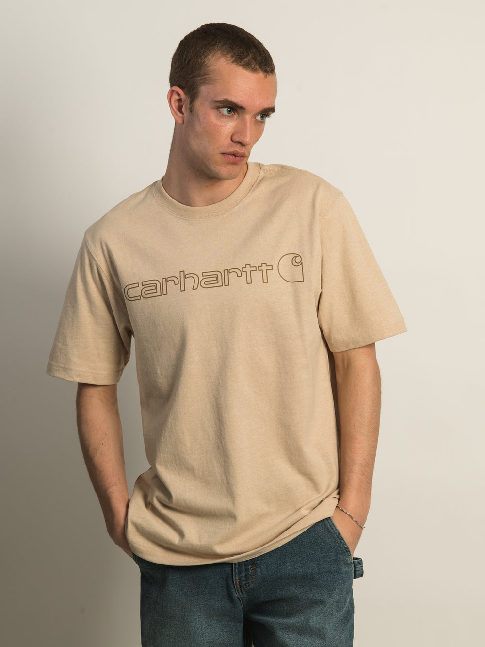 CARHARTT HEAVYWEIGHT SHORT SLEEVE LOGO GRAPHIC TEE