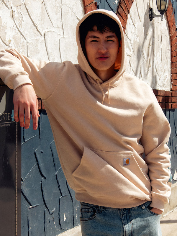 CARHARTT SLEEVE PULLOVER HOODIE - BEACH