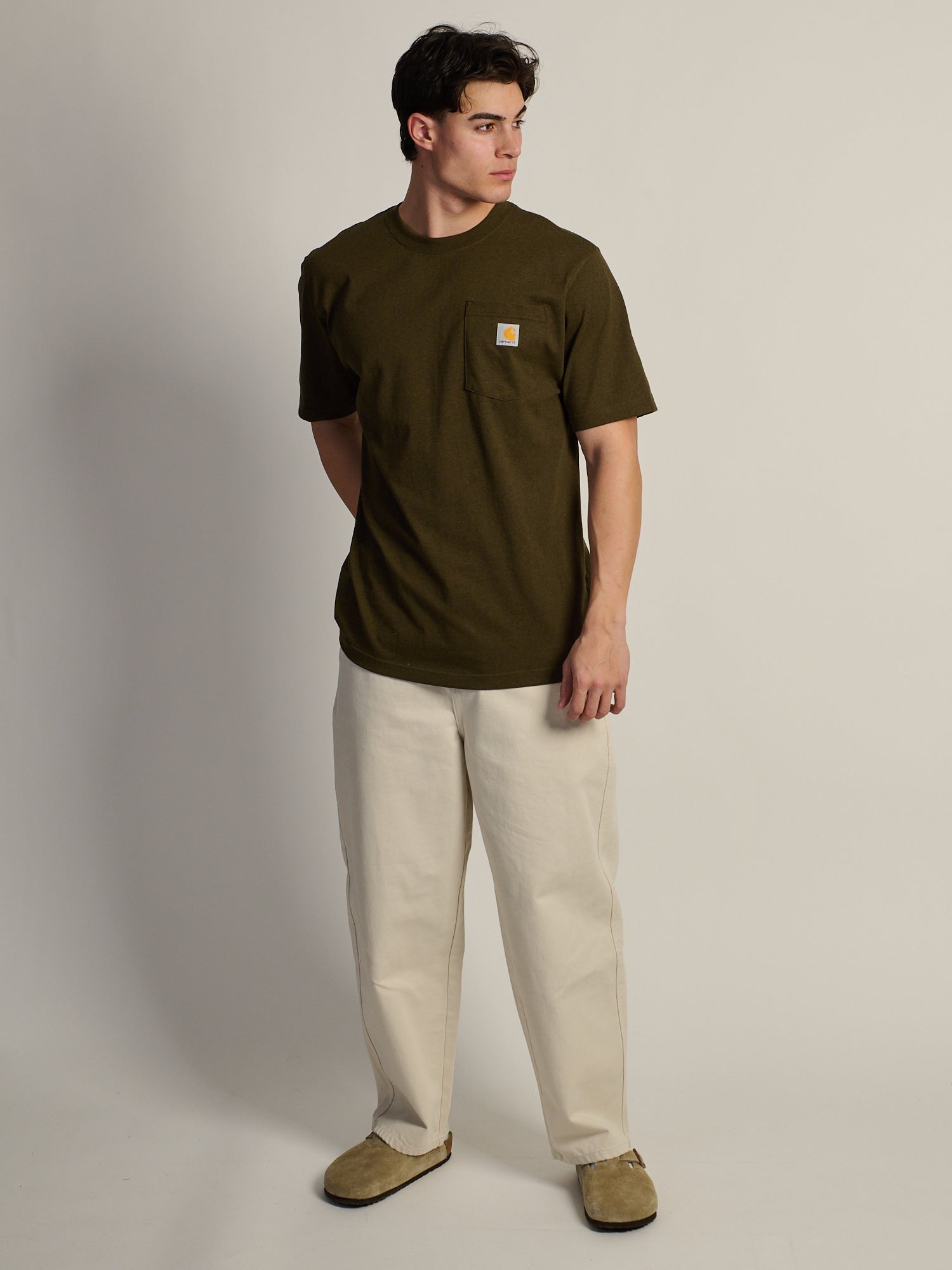 T-SHIRT POCHETTE CARHARTT WORKWEAR – LOG HEATHER