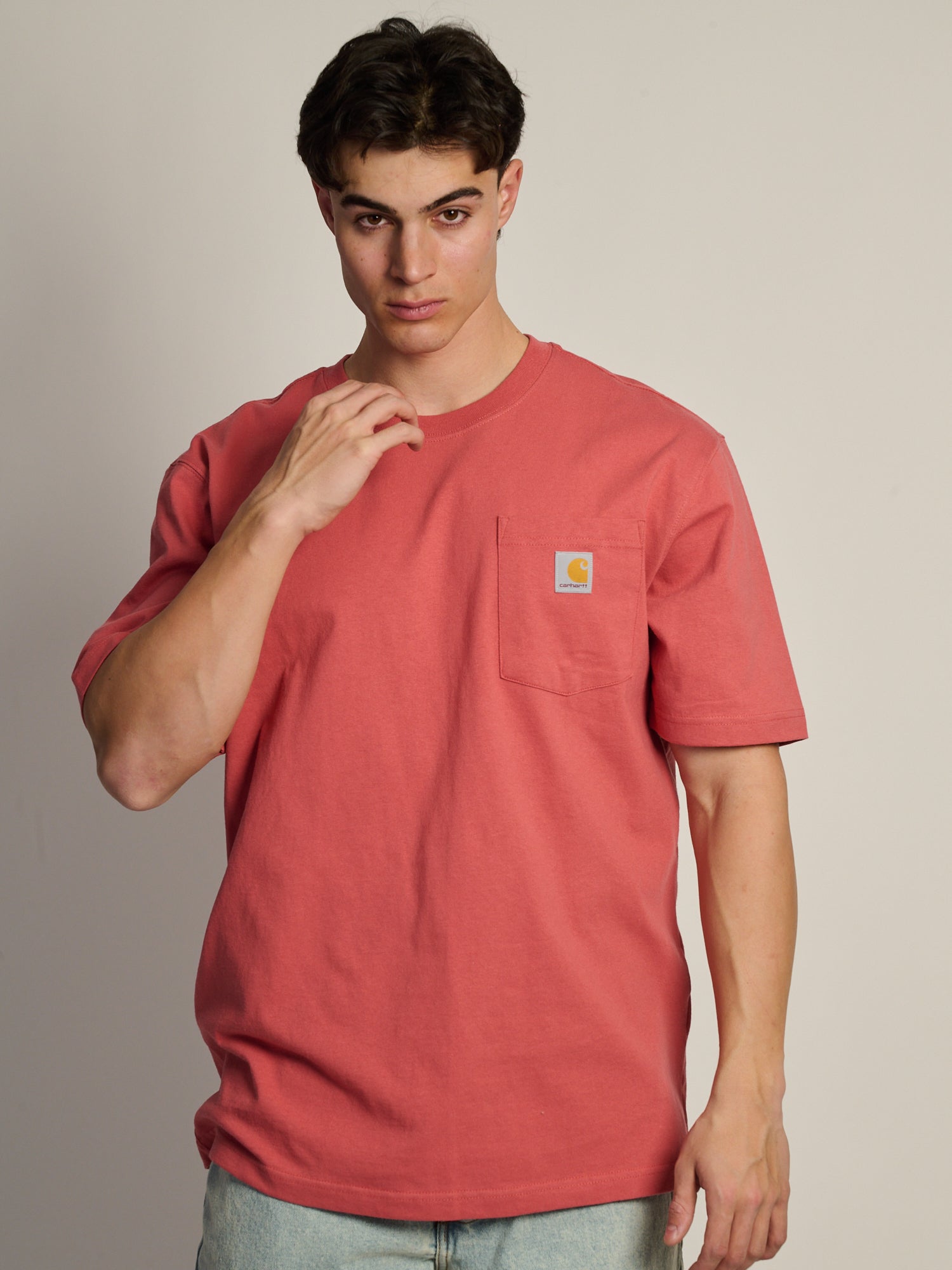 CARHARTT WORKWEAR POCKET T-SHIRT - AMBER