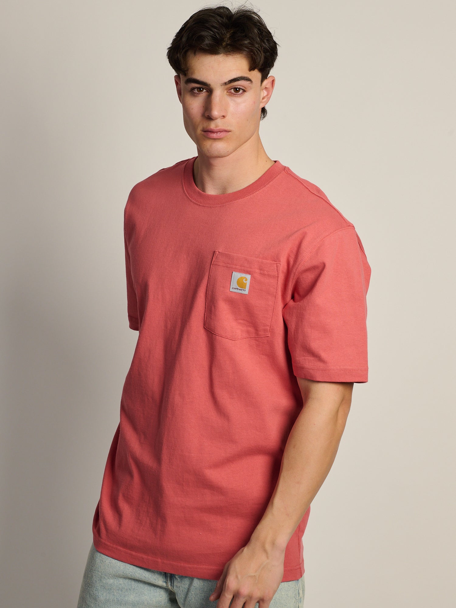 CARHARTT WORKWEAR POCKET T-SHIRT - AMBER