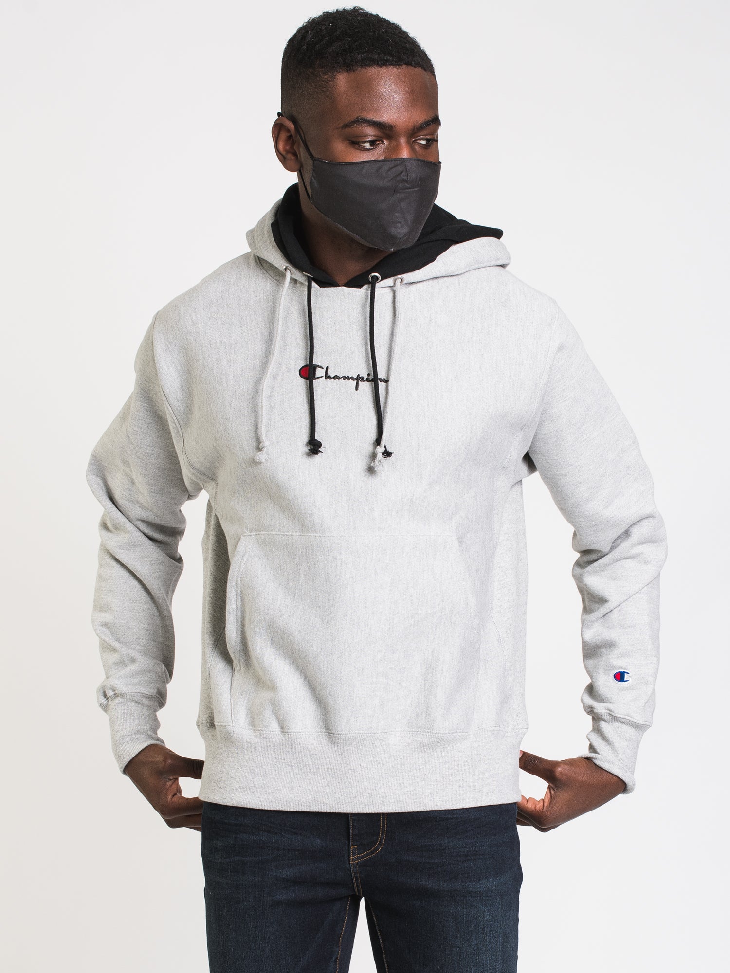 CHAMPION REVERSE WEAVE PULLOVER DOUBLE HOODIE CLEARANCE