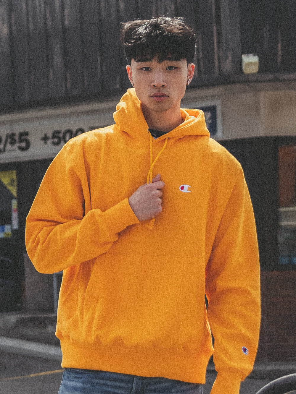 CHAMPION REVERSE WEAVE PULL OVER HOODIE - CLEARANCE
