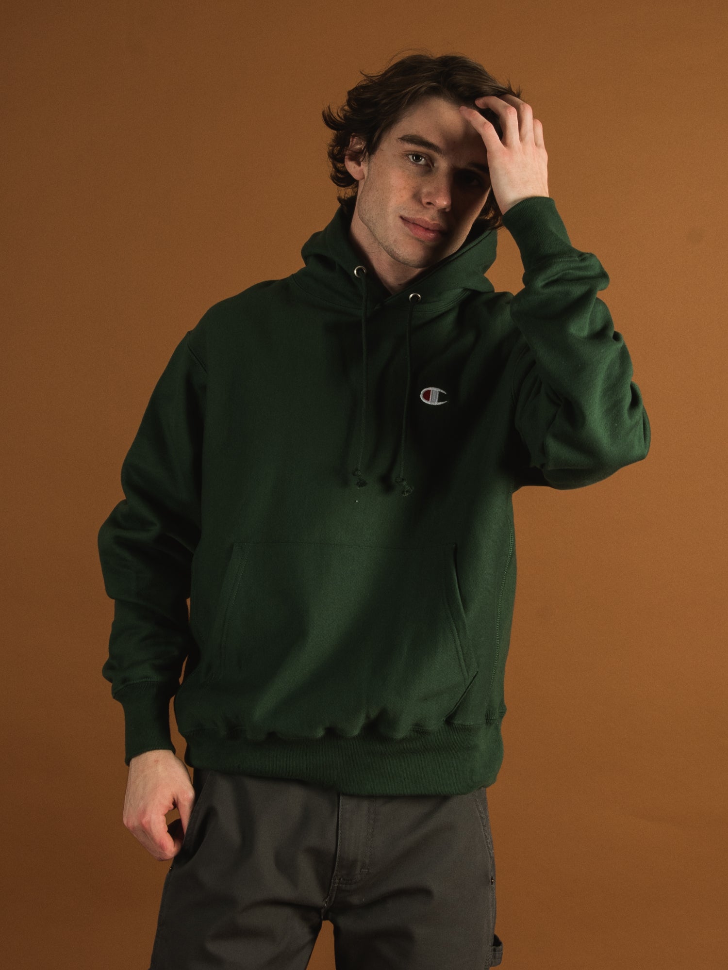 Champion hoodie 2024 dark green