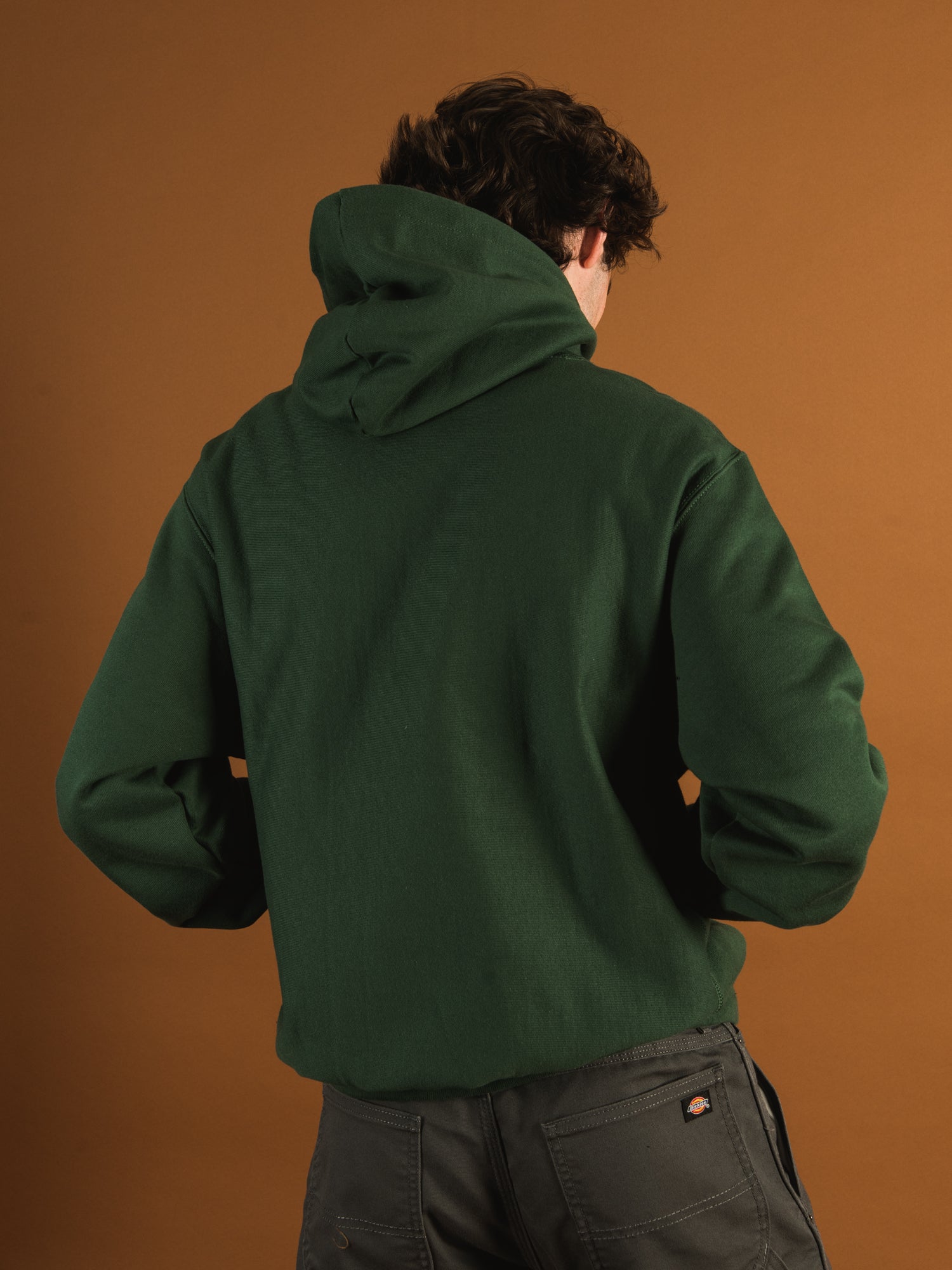 Green champion hoodie mens on sale