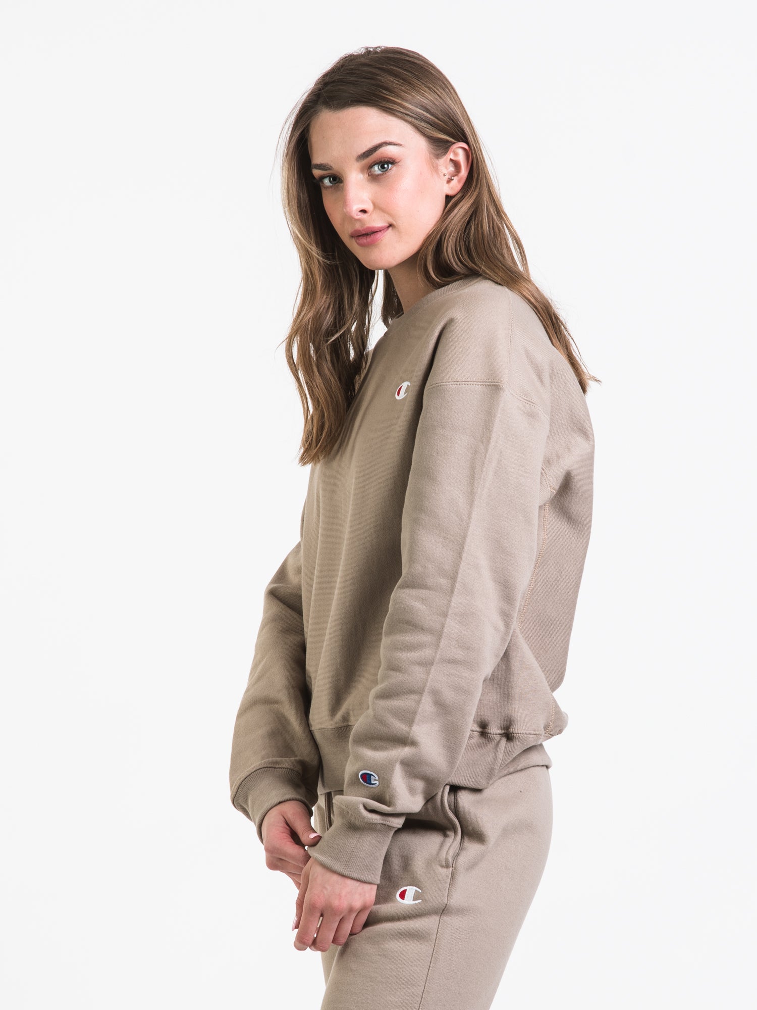 Champion reverse weave dark khaki hot sale