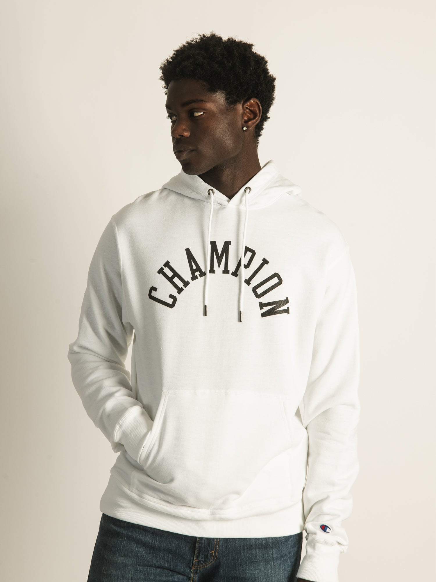 Champion graphic deals powerblend hoodie