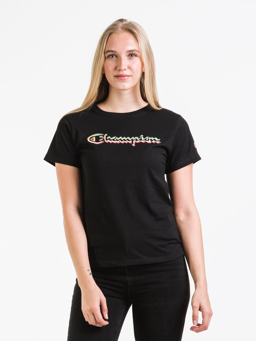 CHAMPION RAINBOW GRAPHIC CLASSIC T-SHIRT - CLEARANCE
