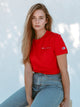 CHAMPION CHAMPION BOYFRIEND SHORT SLEEVE LEFT CHEST EMBROIDERED TEE  - CLEARANCE - Boathouse