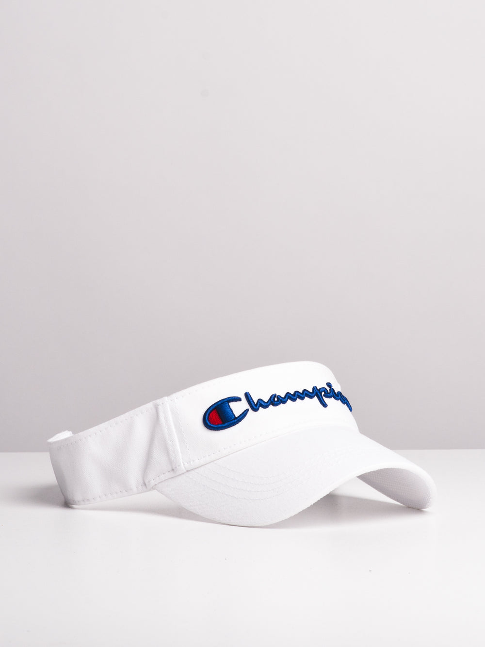 TWILL MESH VISOR - WHITE - CLEARANCE