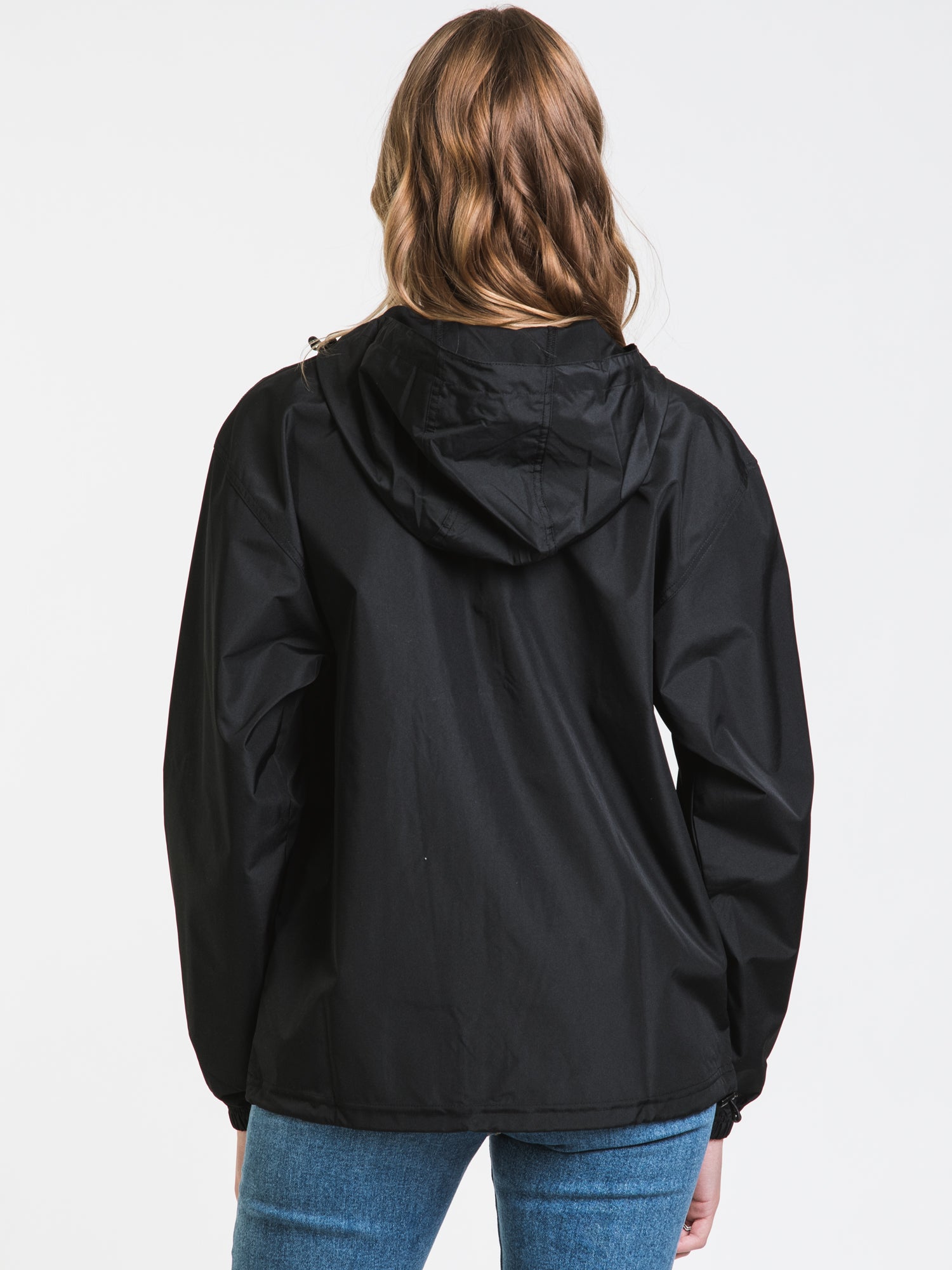 All black champion on sale windbreaker