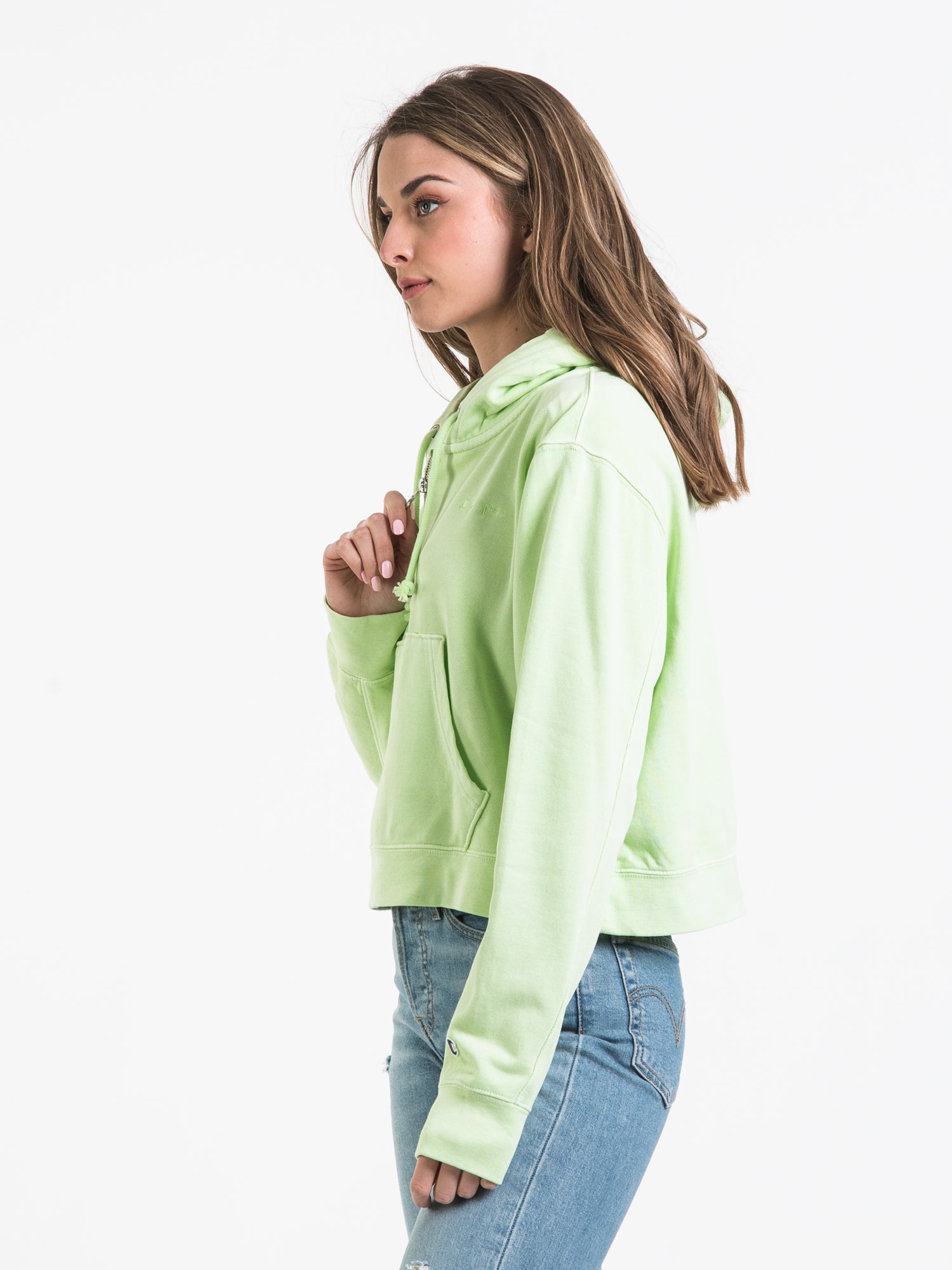 Champion sweater outlet lime green zip