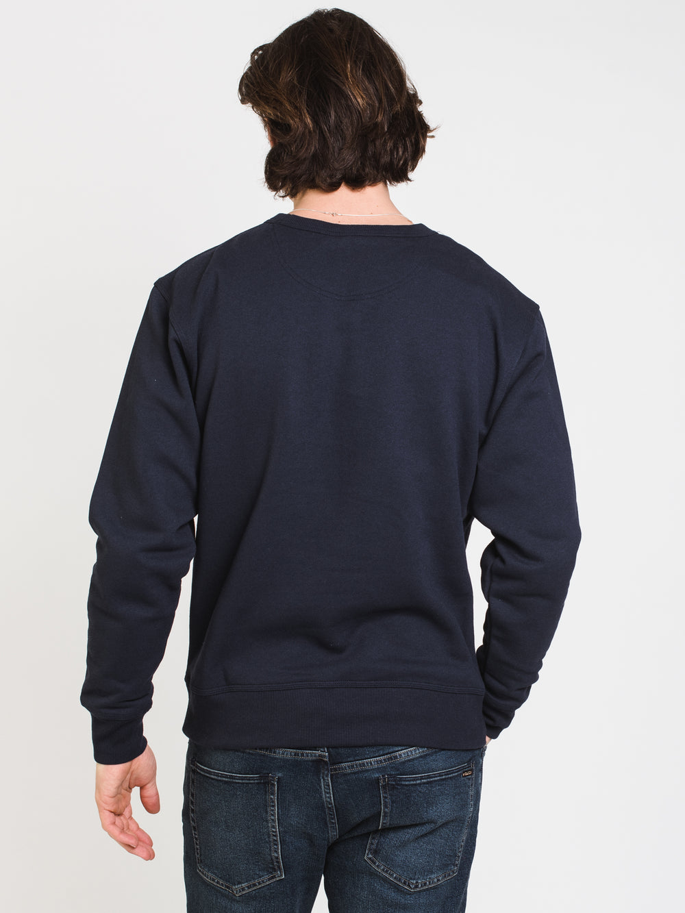 CHAMPION POWERBLEND FLEECE CREW EMBROIDERED C  - CLEARANCE