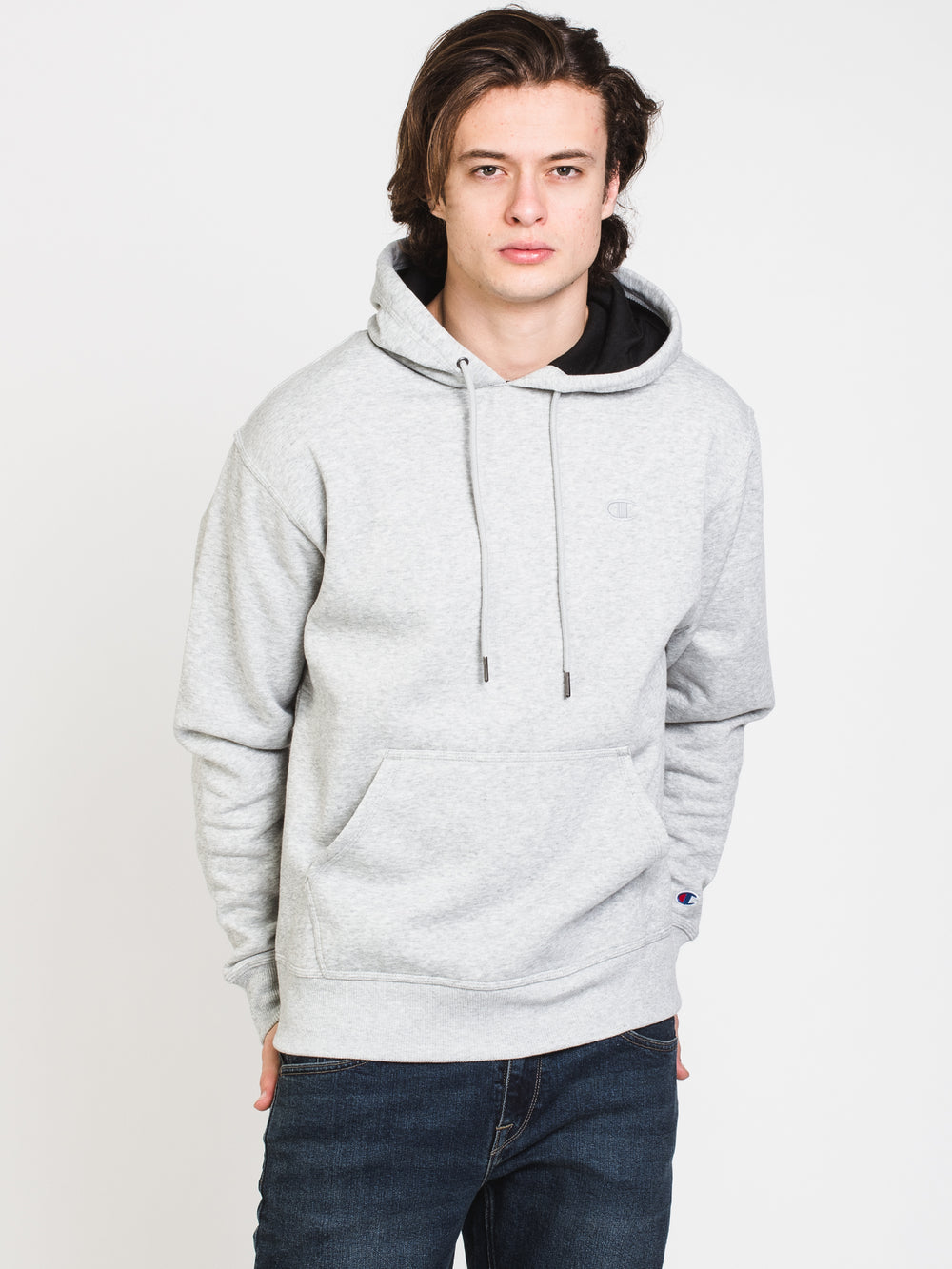 CHAMPION POWERBLEND FLEECE EMBROIDERED C HOODIE  - CLEARANCE