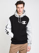 CHAMPION MENS RW 'C' COLOURBLOCK PULLOVER HOODIE - BLACK - CLEARANCE - Boathouse