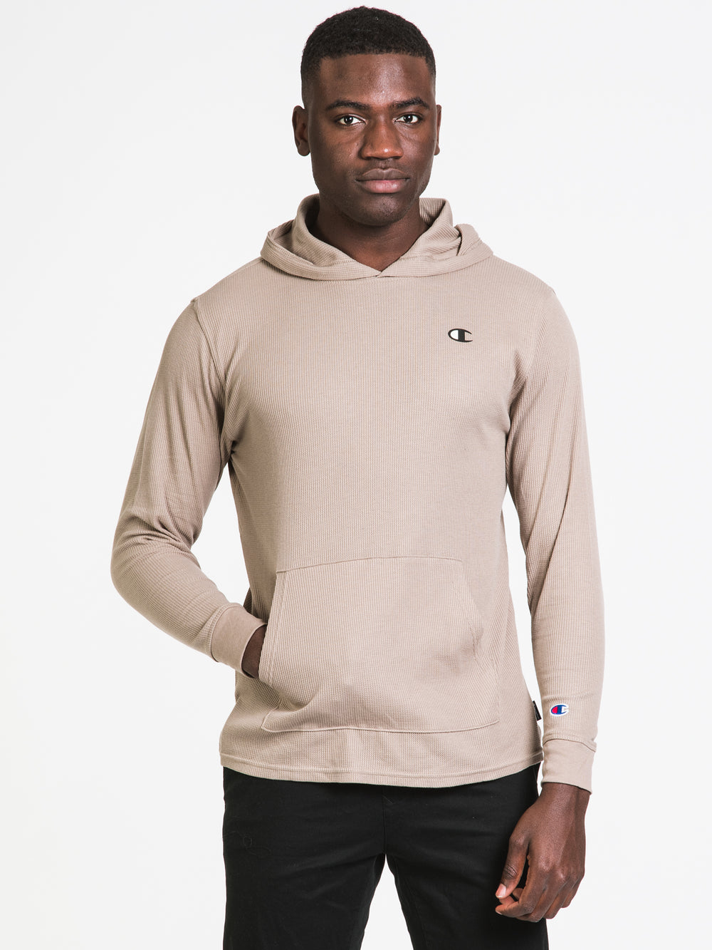 CHAMPION WAFFLE SMALL C HOODIE  - CLEARANCE