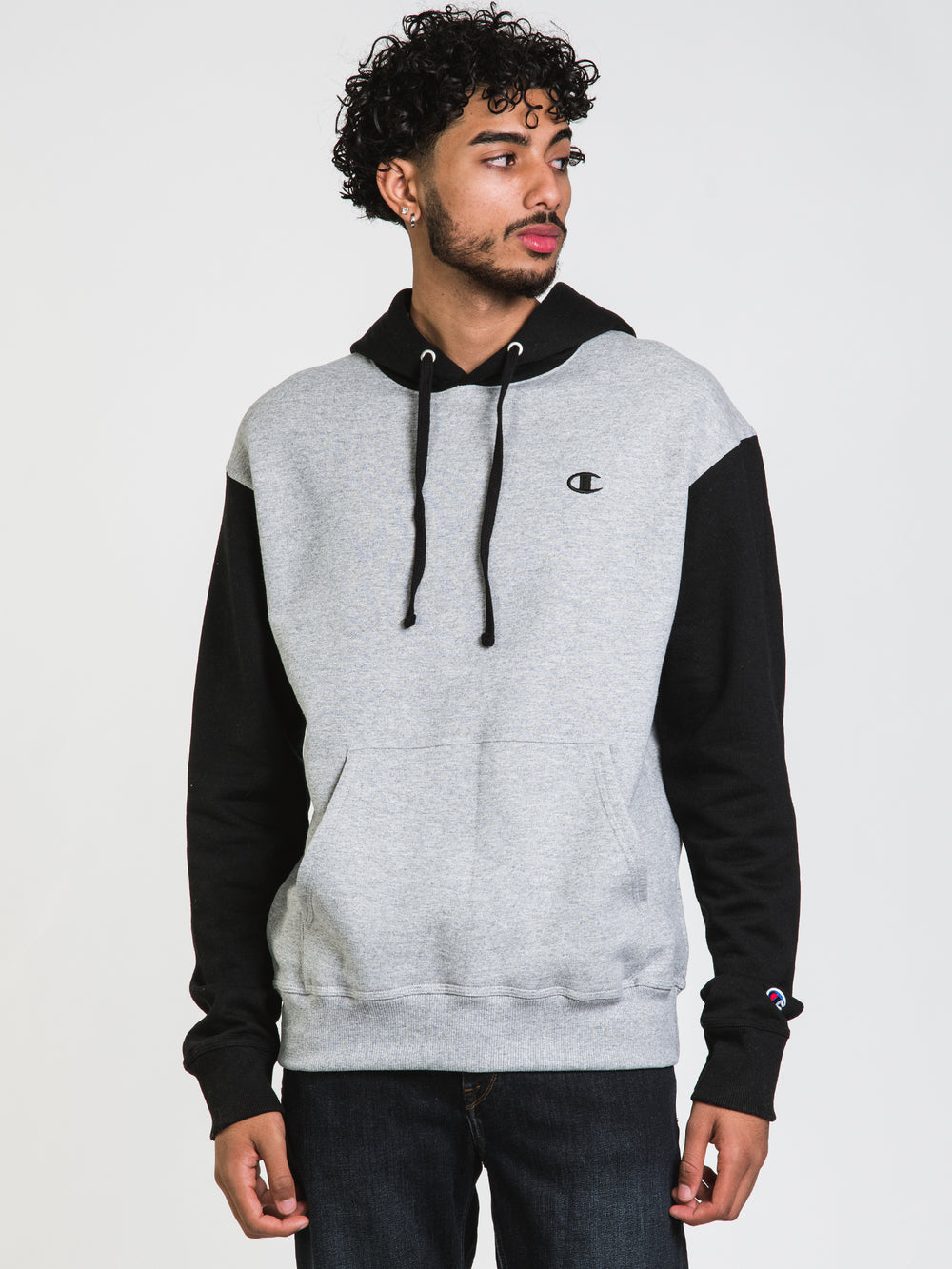 CHAMPION POWERBLEND C BLOCK HOODIE  - CLEARANCE