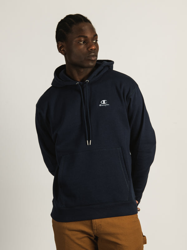 CHAMPION CLASSIC PULL OVER LEFT CHEST LOGO HOODIE - CLEARANCE