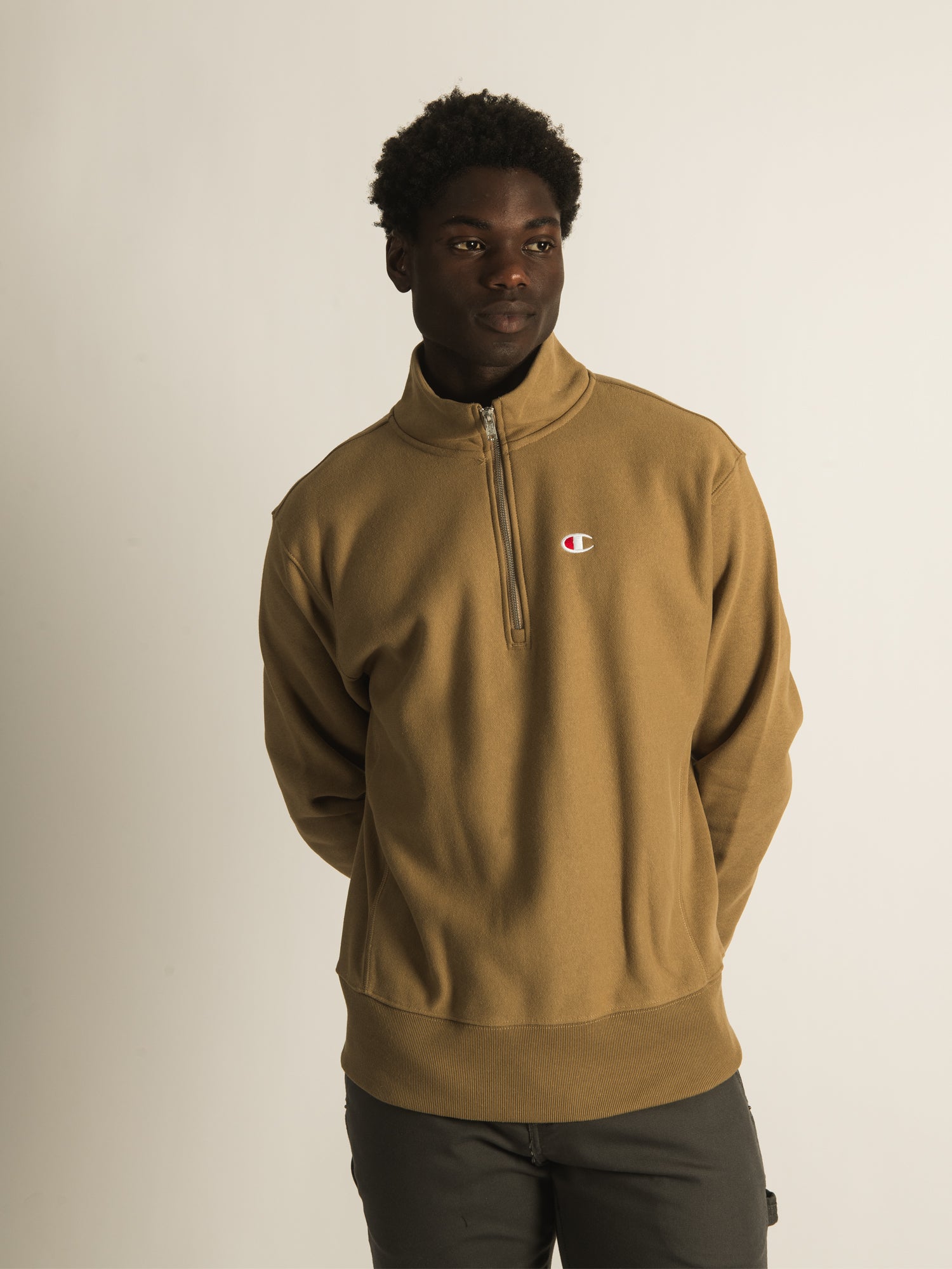 Champion Powerblend Quarter Champion Half Zip Pullover Half Zip