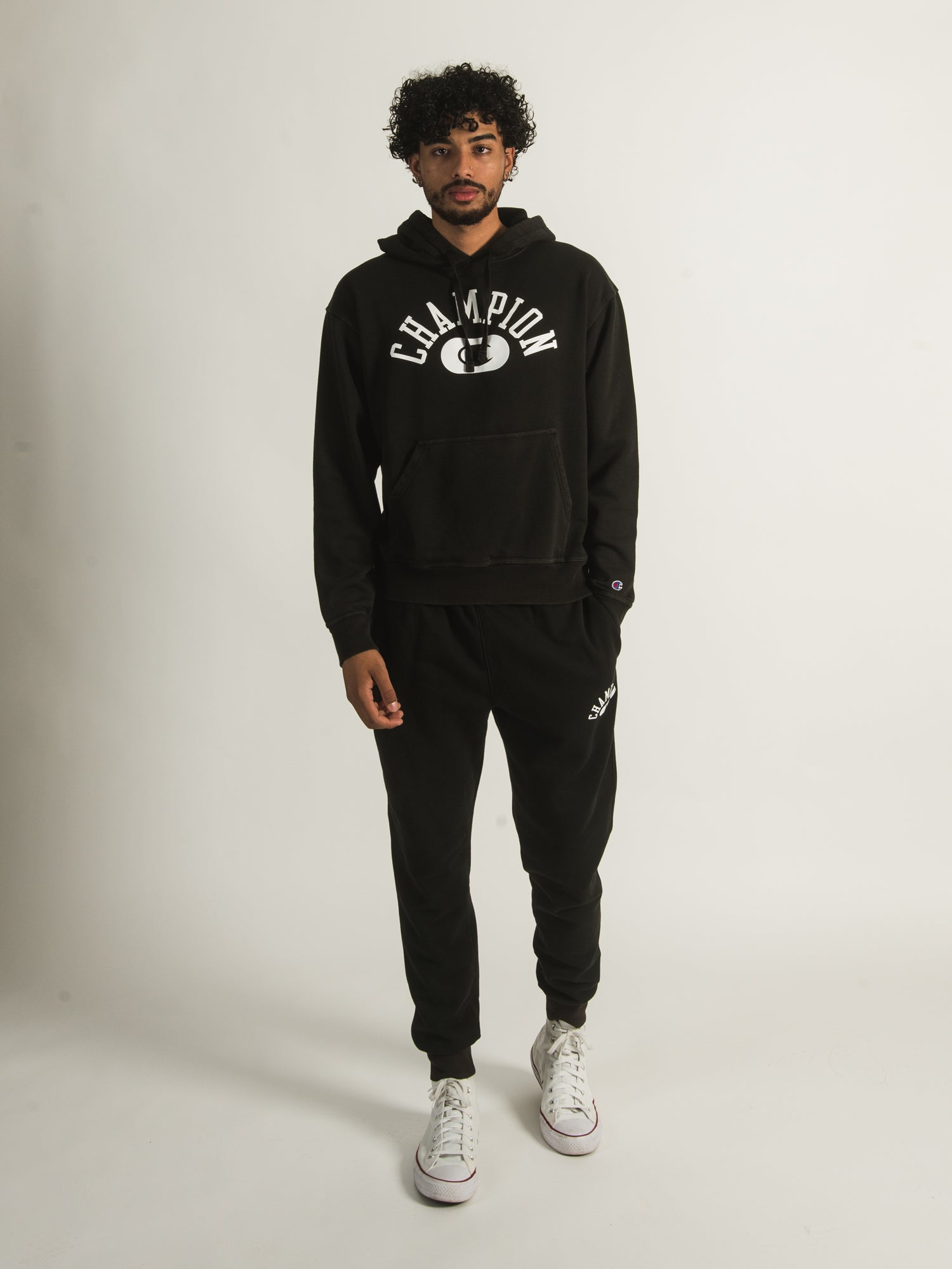 Champion hot sale hoodie tracksuit