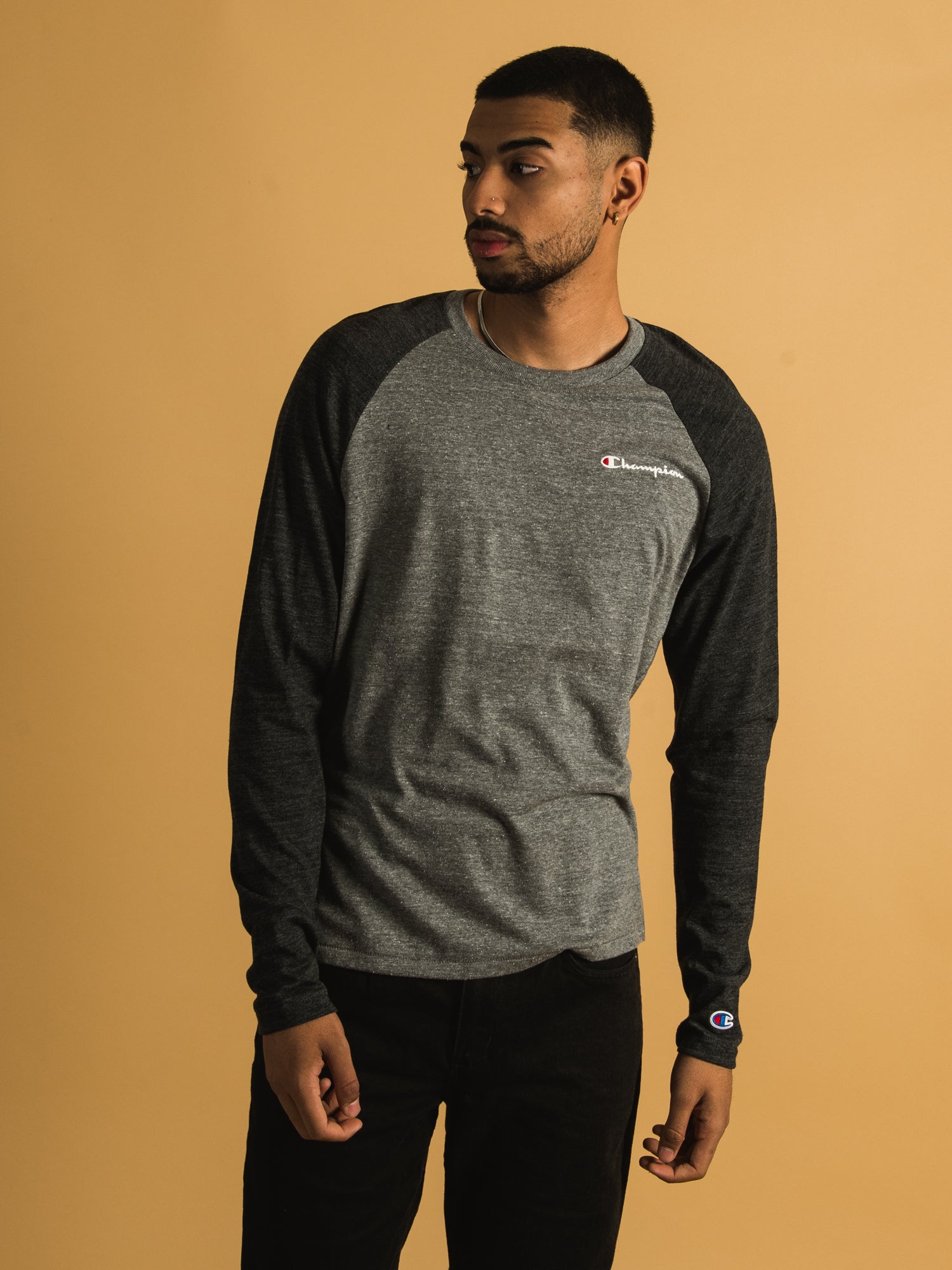 Champion crew neck long hot sale sleeve